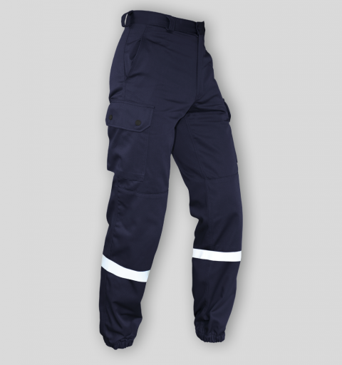 Pantalon F2 Bande Rétro Marine